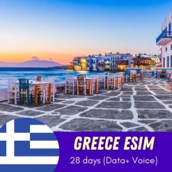 Greece eSIM 28 days data and calls