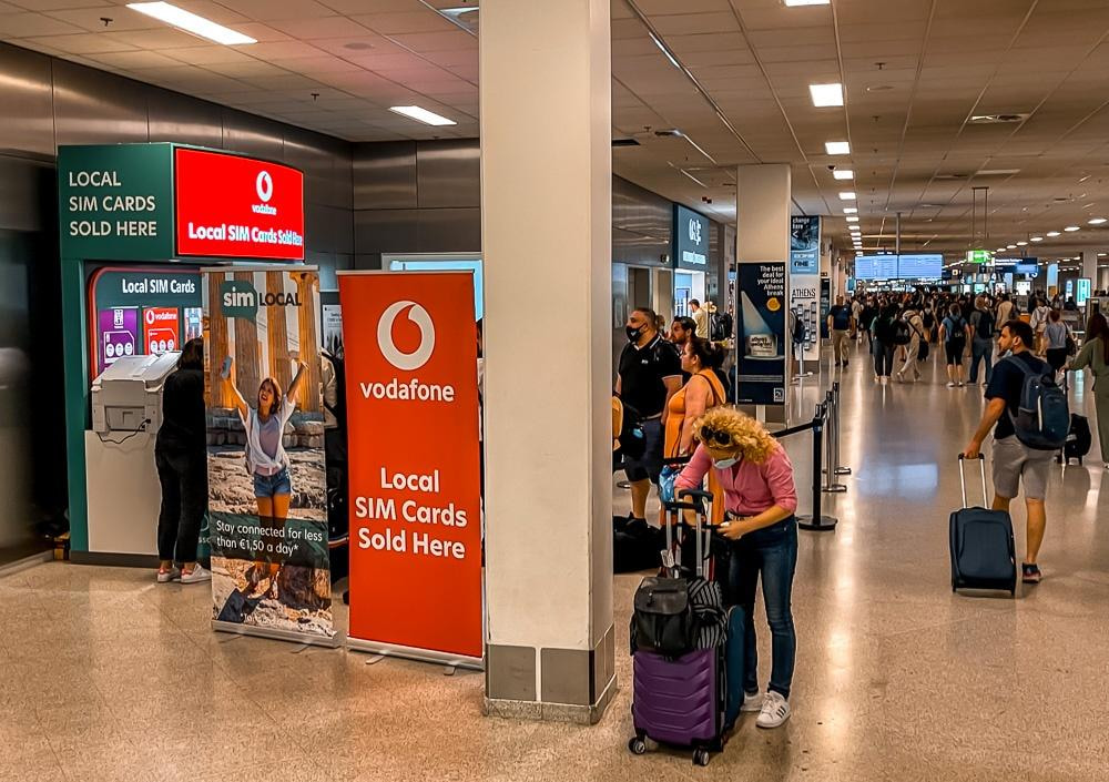 get a sim card at athens airport