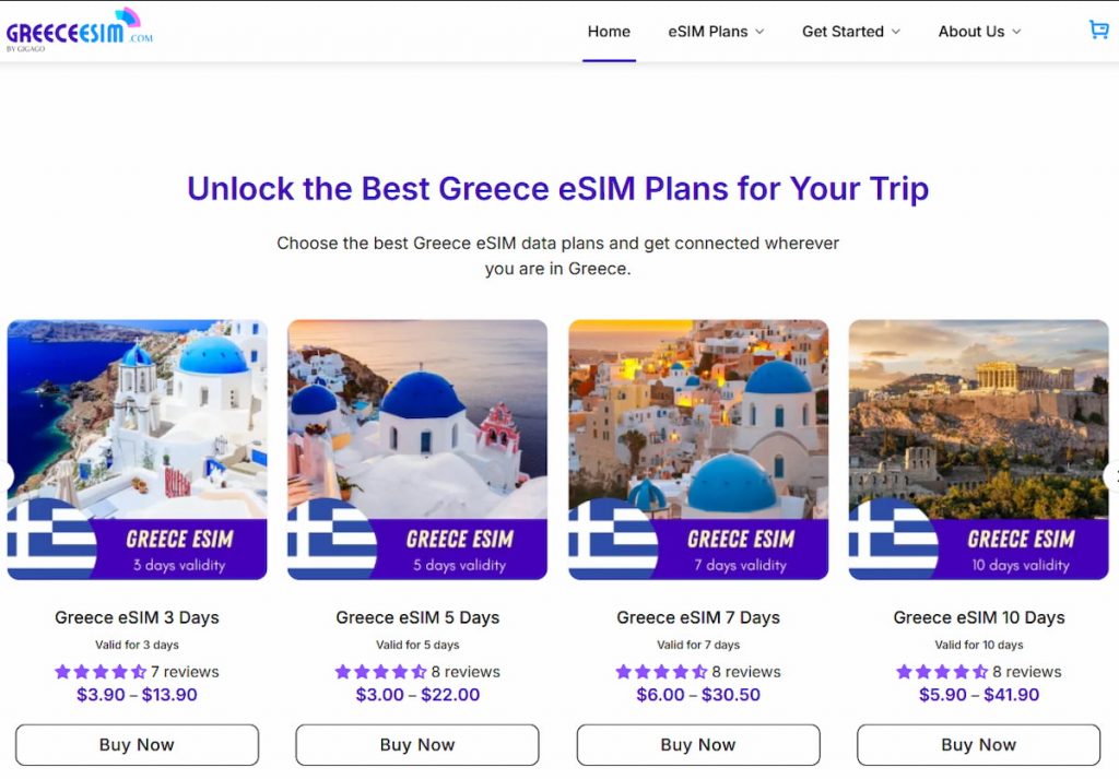 Greece eSIM plans